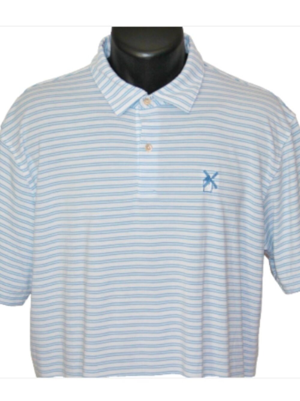 Beautiful QUIXOTE CLUB Peter Millar Seaside Performance Golf Polo, Large